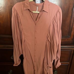 Free People rust two piece dress/tunic size small
